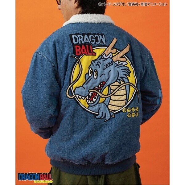 リンク】ドラゴンボールコラボ デニムボアジャケット(大人サイズ