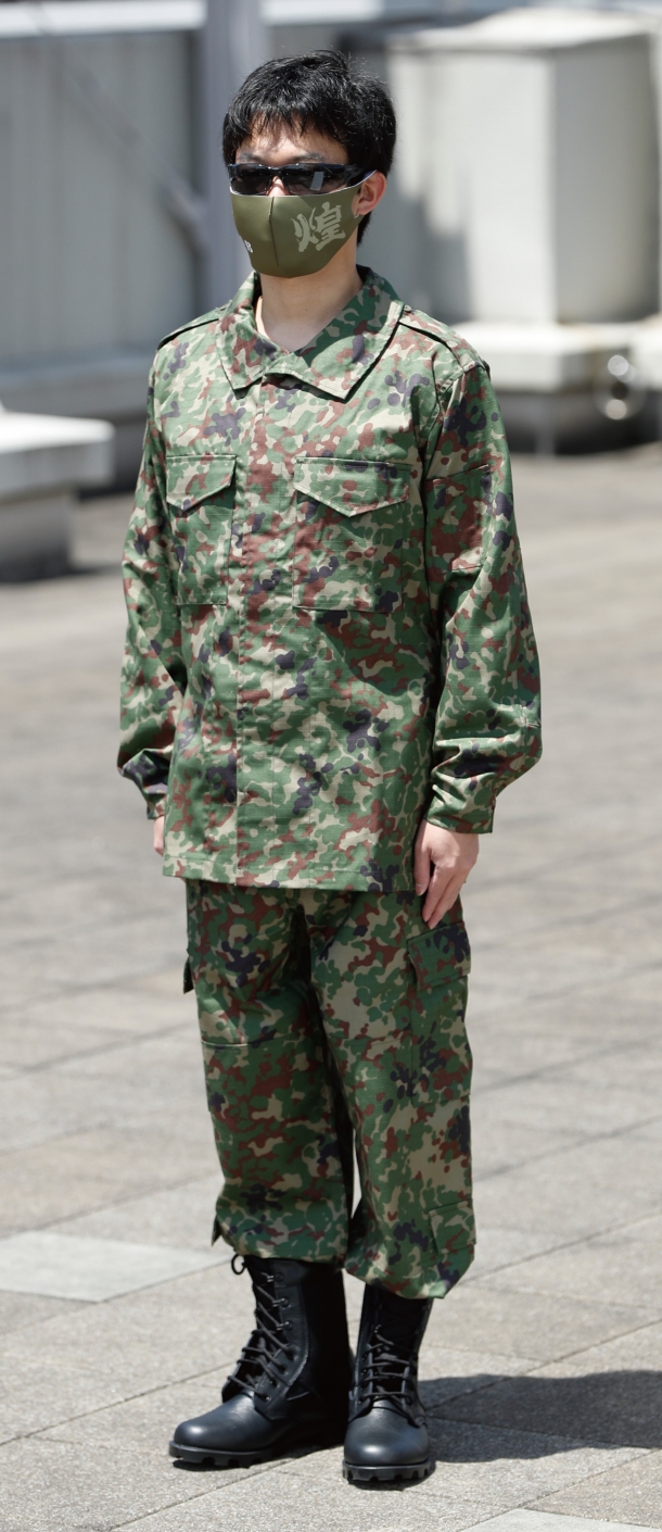 陸自カモ レプリカ迷彩服 2A上下 帽子セット 空自迷彩 陸上自衛隊 迷彩