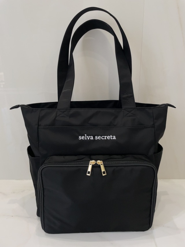 selva secreta】Compact MOM TOTE BAG(black)