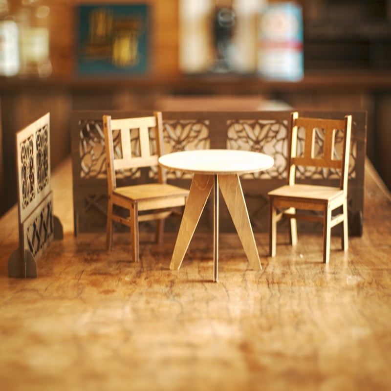 4周年記念セール！1/6スケールミニチュア家具 喫茶店 家具