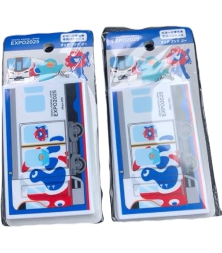 Amazon.co.jp: 大阪万博 合皮製 パスケース カードケース リール付き