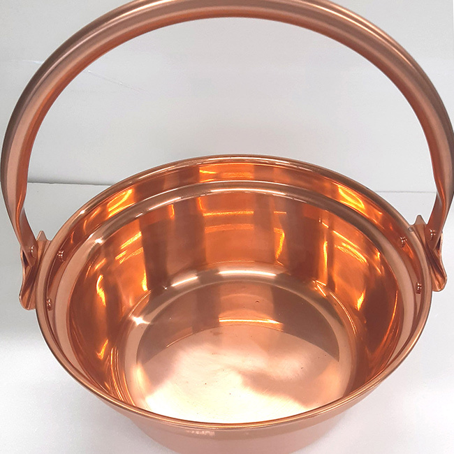 純銅製 山菜鍋 30cm[燕三条製 銅製 銅鍋 銅製品 純銅 銅 鍋 5 リットル