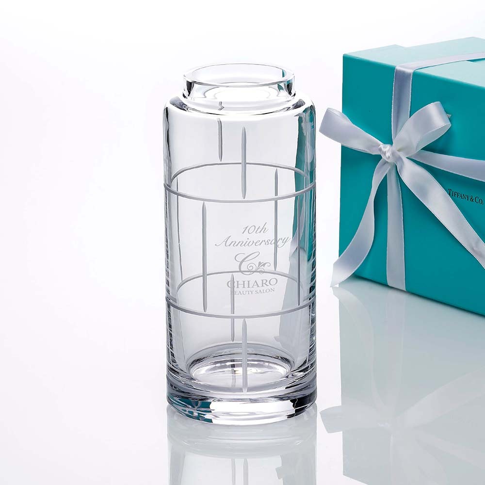 Tiffany ティファニー モダンバンブー クリスタルガラス バッド ベース