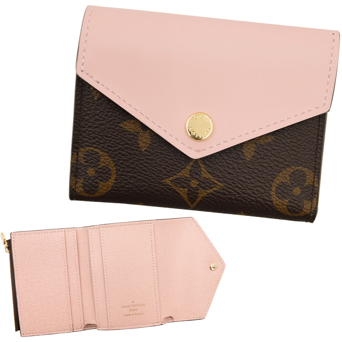 正規紙袋無料】ルイヴィトン 三つ折財布 ミニ財布 ポルトフォイユ ゾエ