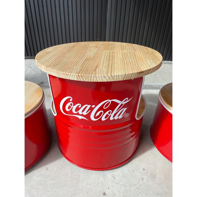 ドラム缶リメイク ローテーブルセットの通販 by H&M FACTORY｜ラクマ