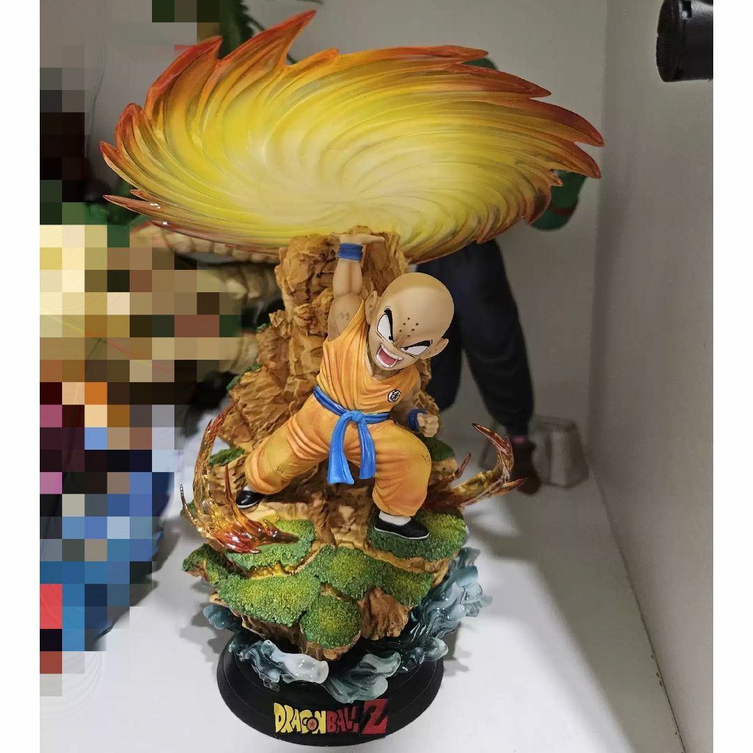 ドラゴンボール クリリン 気円斬 フィギュア ガレージキット 塗装済み