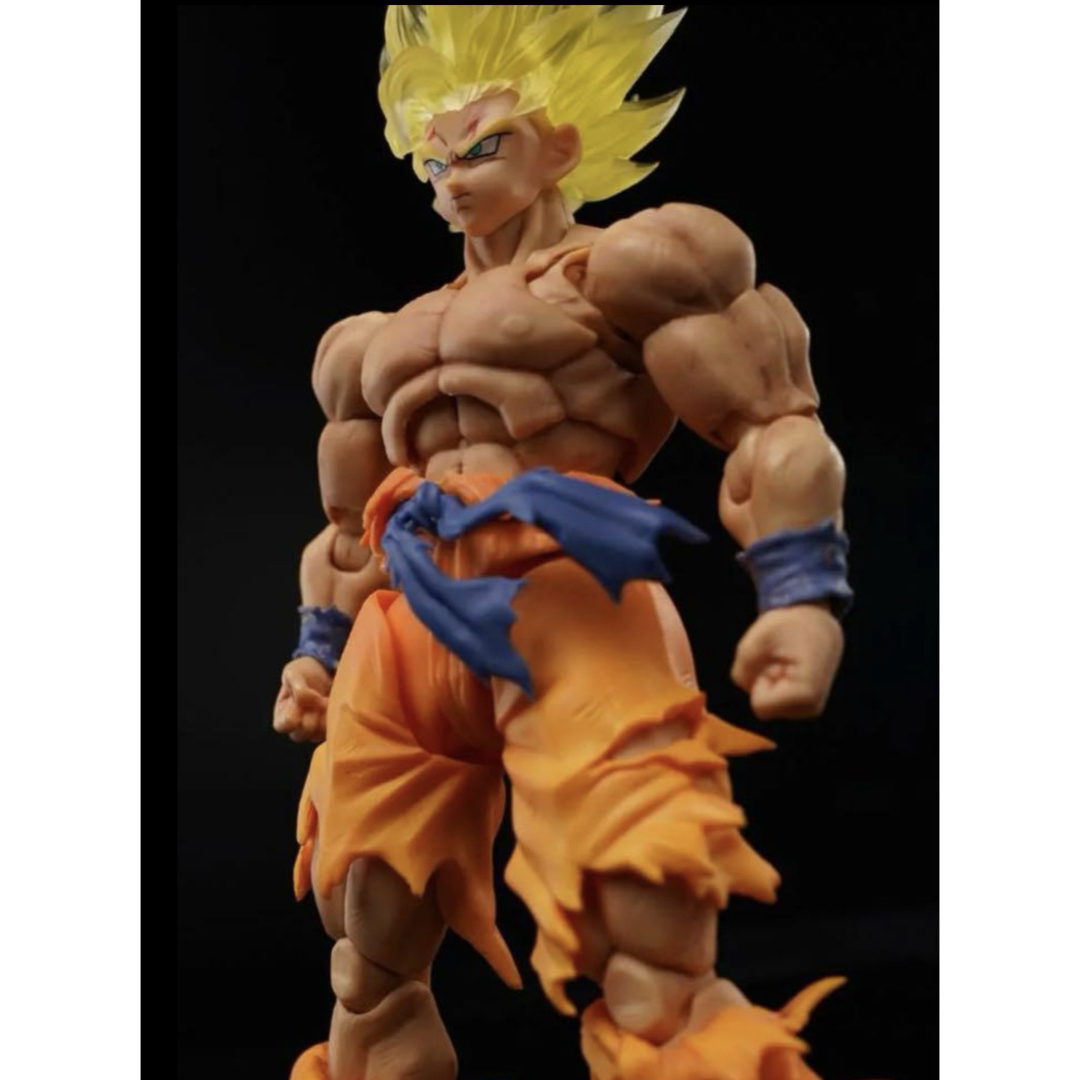 S.H.Figuarts用 孫悟空スパーサイヤ人2 ヘッドパーツ クリアの通販 by