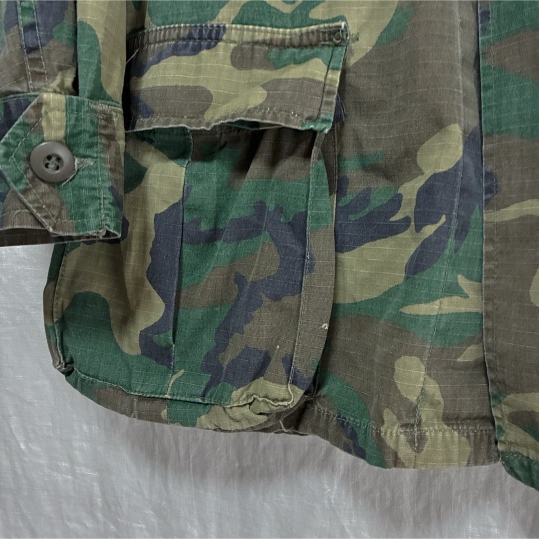 60s 70s 米軍 グリーンリーフカモ ジャングルファティーグジャケット