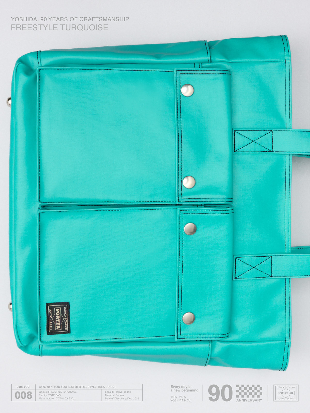 大人のポーター】吉田カバン創業90周年限定カラー「ターコイズ」が発売
