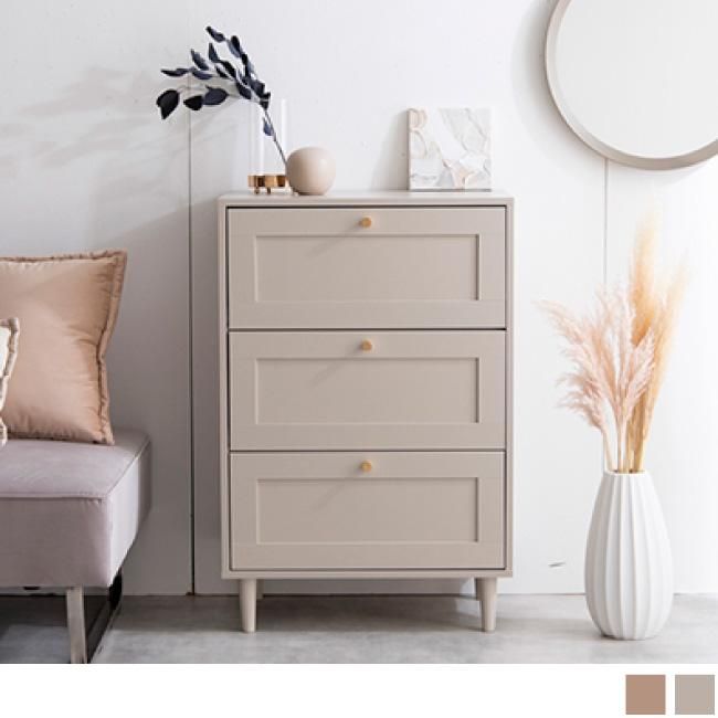 海外インテリア風チェスト 3段 【Calan】カラン 幅60cm｜北欧