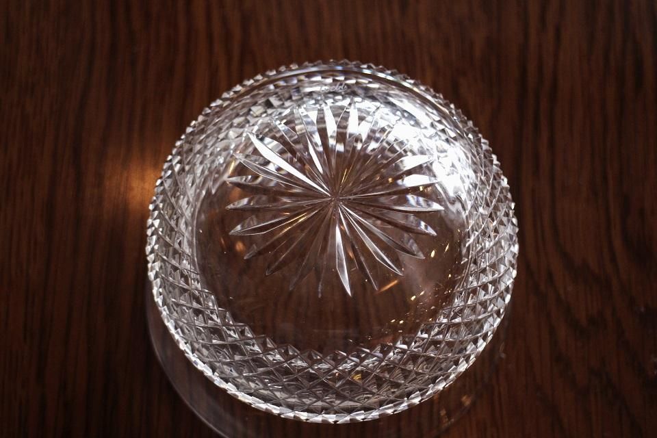 英国製アンティーク トーマスウェッブのクリスタルボウル