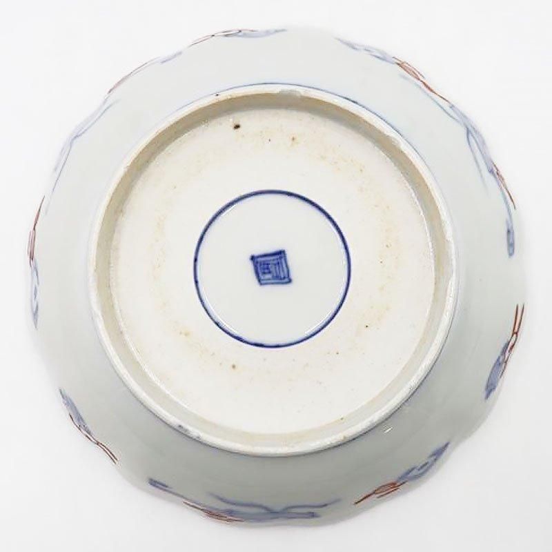 希少なアンティーク色絵なます皿 明治～大正時代製