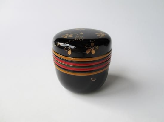 雪月花蒔絵 胴独楽筋 大棗 (共箱)二代 山下甫斎 - 茶道具販売 栗林園