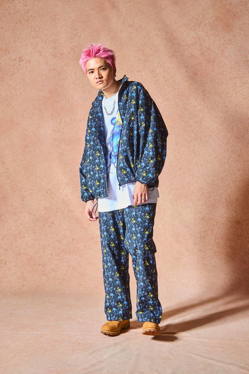 総柄ナイロンパンツ - ROY reflect overjoy