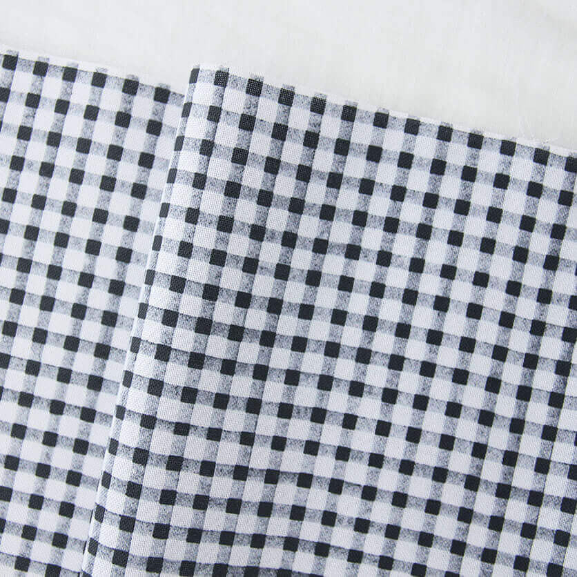NATSUBI（モノクロ）チェック柄- 布・生地の通販サイト：nunocoto fabric