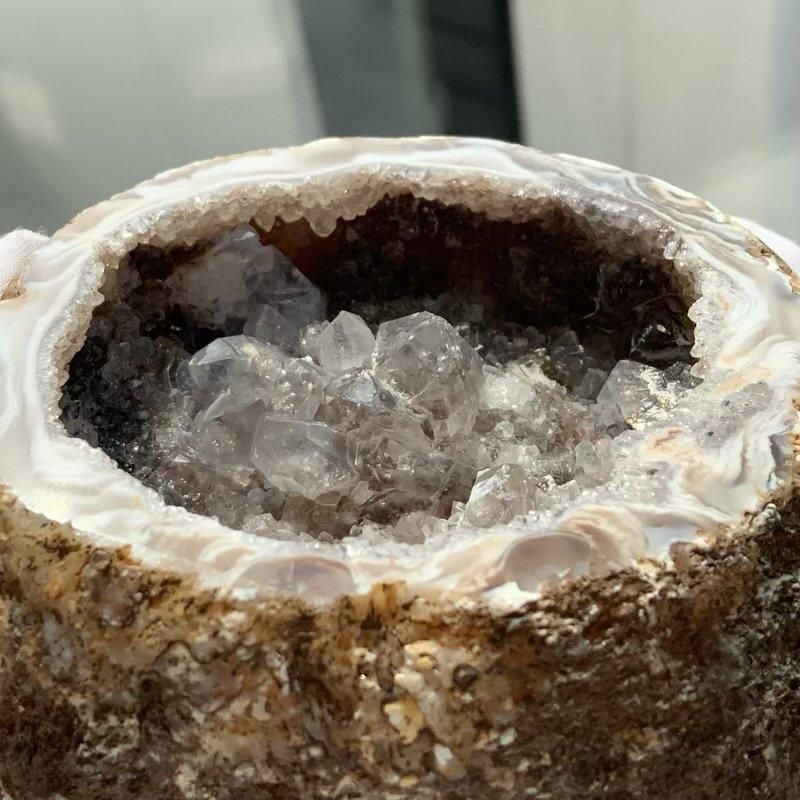めのう ジオード(蓋なし) 】 トレジャーめのう 晶洞 geode 天然石 結晶