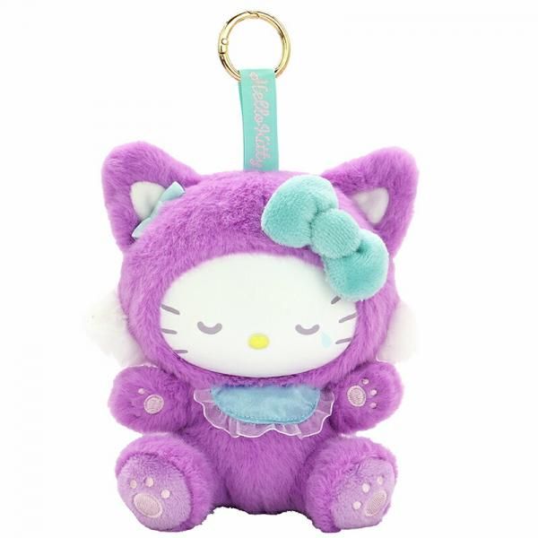サンリオ ハローキティ ファインフェイスキャット パープル マスコット
