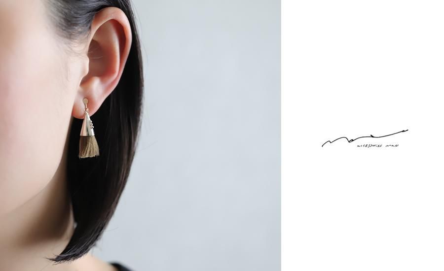 accessories mau (アクセサリー マウ) つつっぽ silver イヤリング