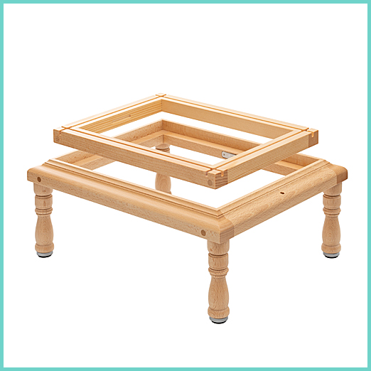 刺繍枠 “ ウルド ” ナチュラル（小）【Apollon 便利な刺繍台】 お