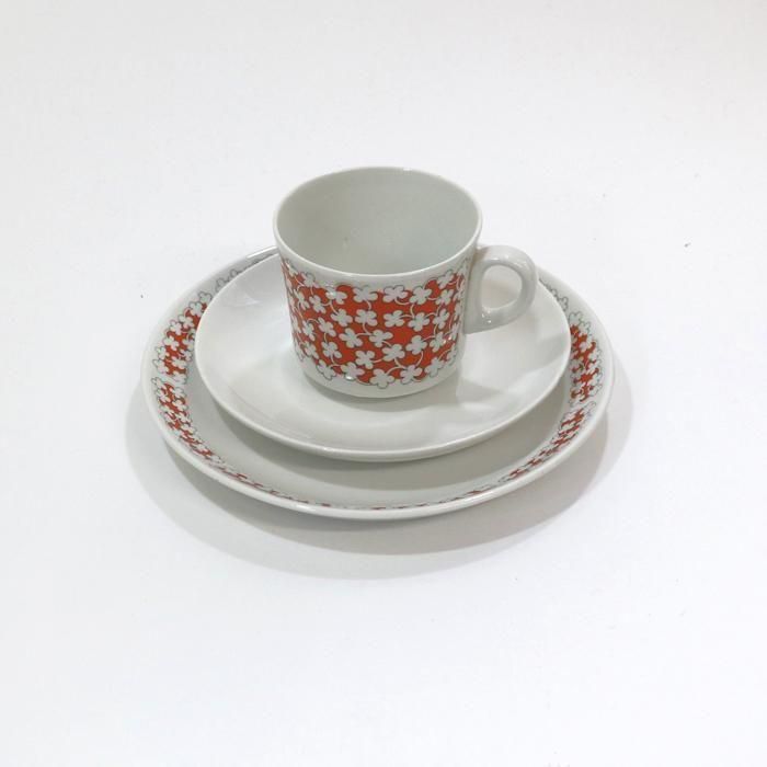 アラビア/ARABIA/ヴィンテージ/カップ＆ソーサー+プレート/ピチカート