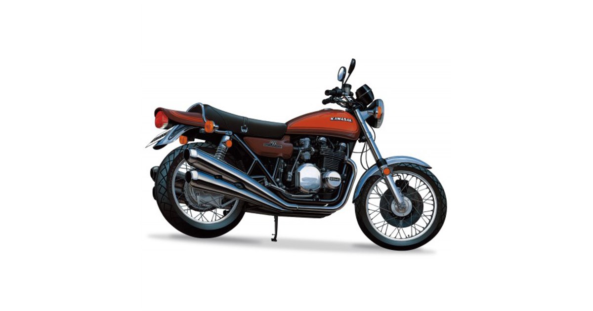 AOSHIMA、火の玉カラーの「カワサキ Z2 750RS」を1/12スケールで再現