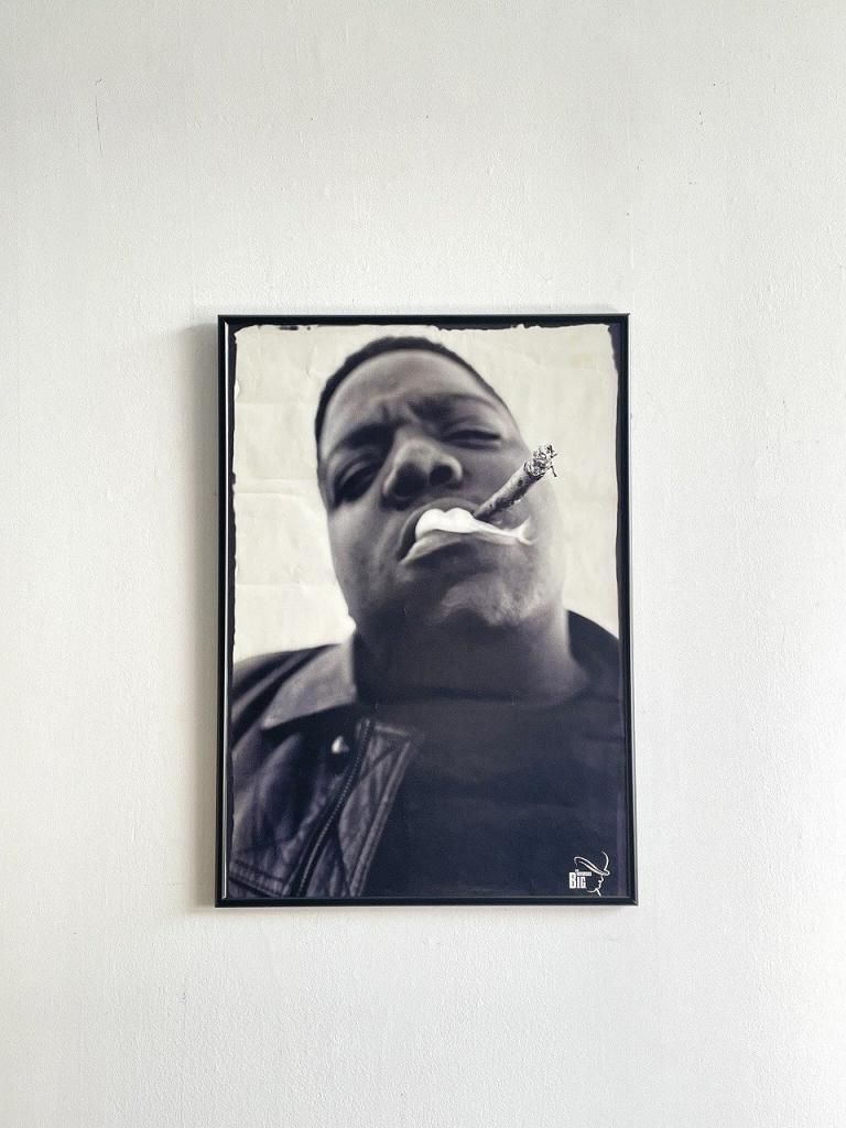 NOTORIOUS B.I.G ”SMOKE” 額入りポスター - アンティーク、ビンテージ