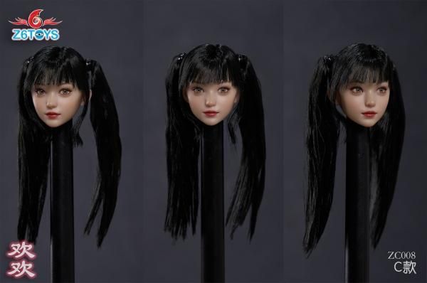 送料無料 1/6 Z6TOYS ZC008 アクションアイ 可動目 アジアン美人女性
