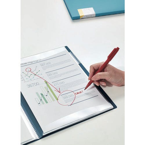 CAINZ-DASH】キングジム クリア－ファイルカキコ A4タテ型 赤 20