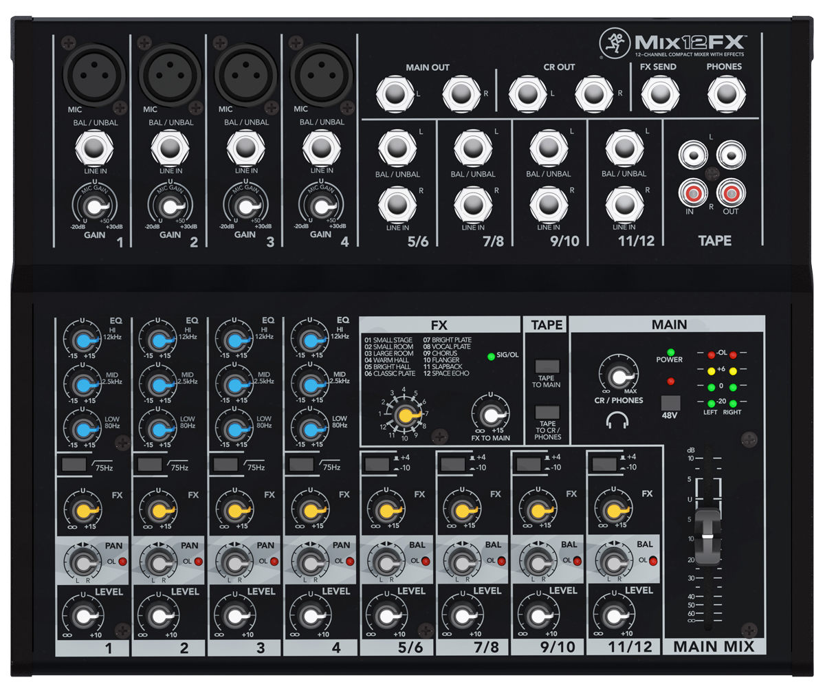 Mackieがコストパフォーマンスに優れたMIXシリーズコンパクトミキサー3