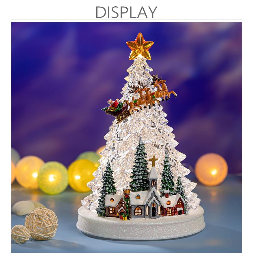 GMS03329 クリスマス オルゴール モダン きれい 美しい アクリル製