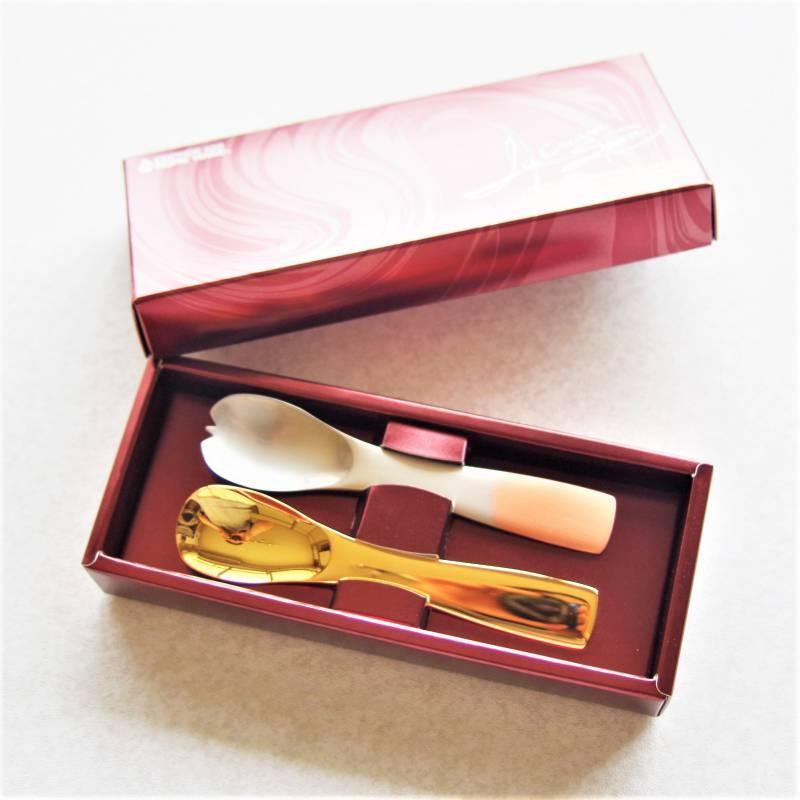 新光金属 アイススプーン 純銅製 ペアセット 新光堂 燕 銅製品 錫