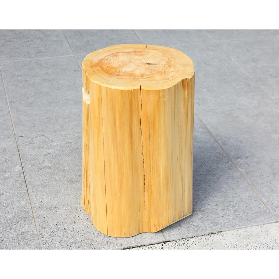 天然木スツール 丸太スツール 国産無垢材 国産ひのき 日本製 椅子 腰掛