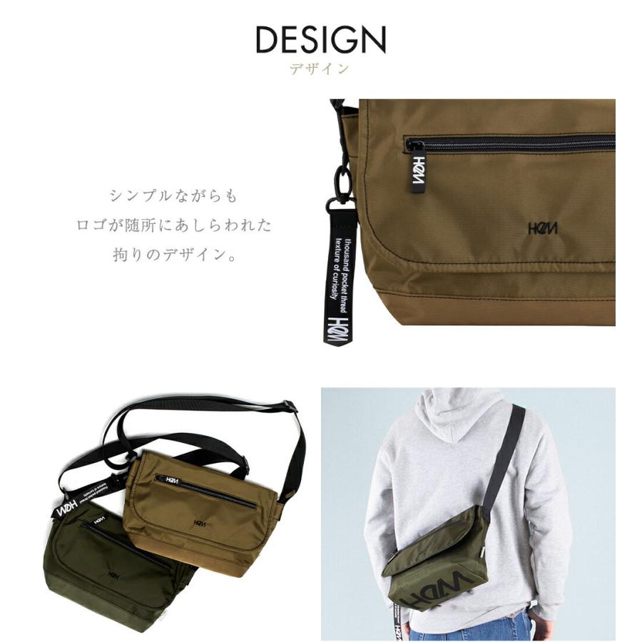 HeM（ヘム） ミニショルダー フラップバッグ メッセンジャーバッグ