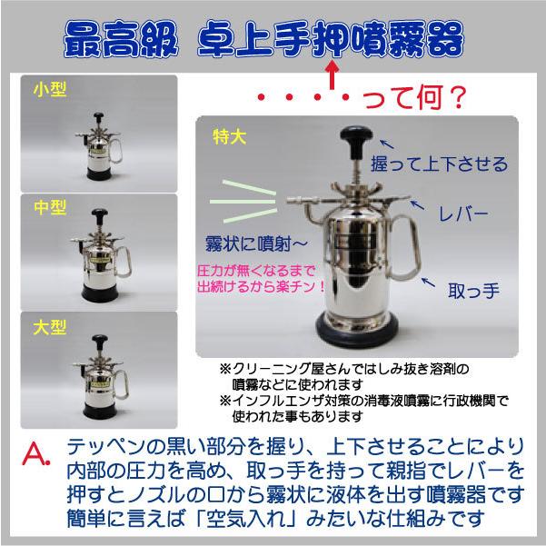 クラマタ卓上手押噴霧器 業務用中型700cc 連続噴霧できます 倉又産業