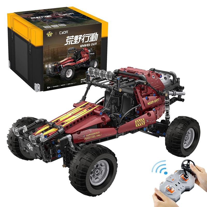 CaDA 動くブロックキット ラジコン カート 荒野行動 正式ライセンス
