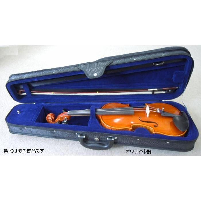 バイオリンケース 本革の持ち手・水玉模様 3/4サイズ 1/4サイズ