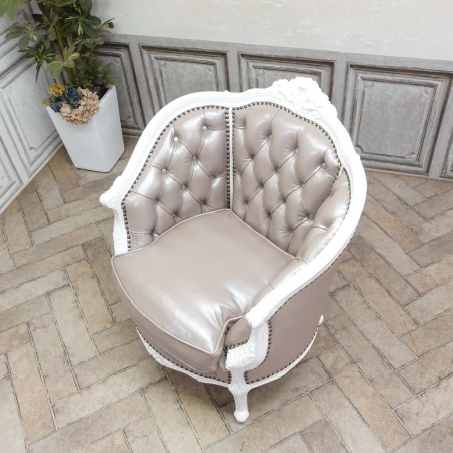 1人掛け ソファ ロココ調 一人用 アンティーク 猫脚 姫系 ホテル 什器