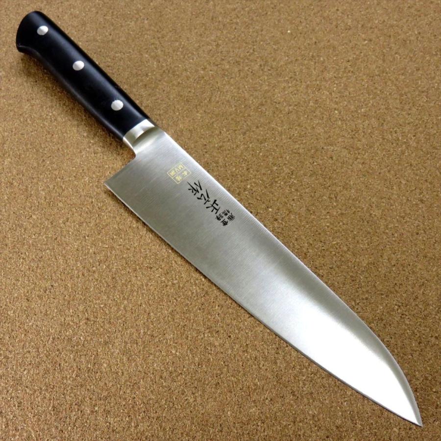 正広 包丁 牛刀 21cm (210mm) 関の刃物 本焼 MV鋼 モリブデン 両刃
