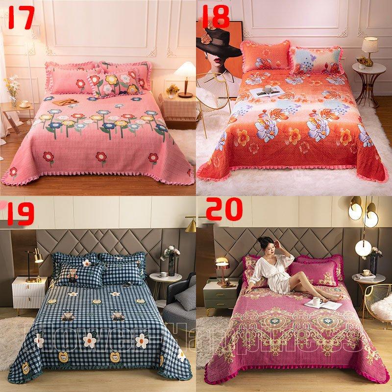 ベッドカバー キルティングベッドスプレッド マルチ カバー キルト