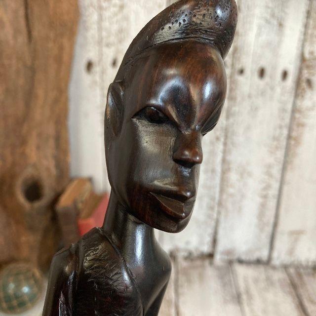 VINTAGE ヴィンテージ アフリカ プリミティブ アート 黒檀 ウッド