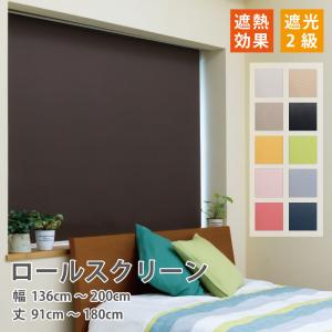 立川機工 ロールスクリーン 遮光 防炎 ロールカーテン 遮光2級 8色