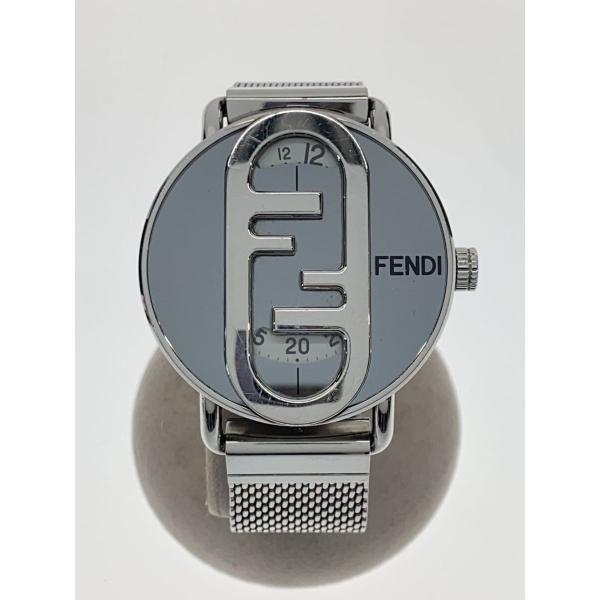 FENDI◇オーロック ラウンド/腕時計/アナログ/ステンレス/WHT/SLV