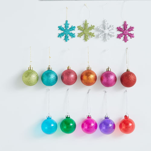 レンタル情報|小道具のChristmasオーナメントセット カラフル ガラス