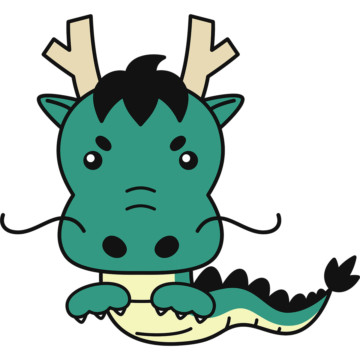 干支の辰（龍） | 無料イラスト＆かわいいフリー素材集 ねこ画伯コハク