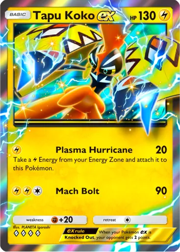 Tapu Koko ex • Extradimensional Crisis (A3a) #19 – Limitless TCG