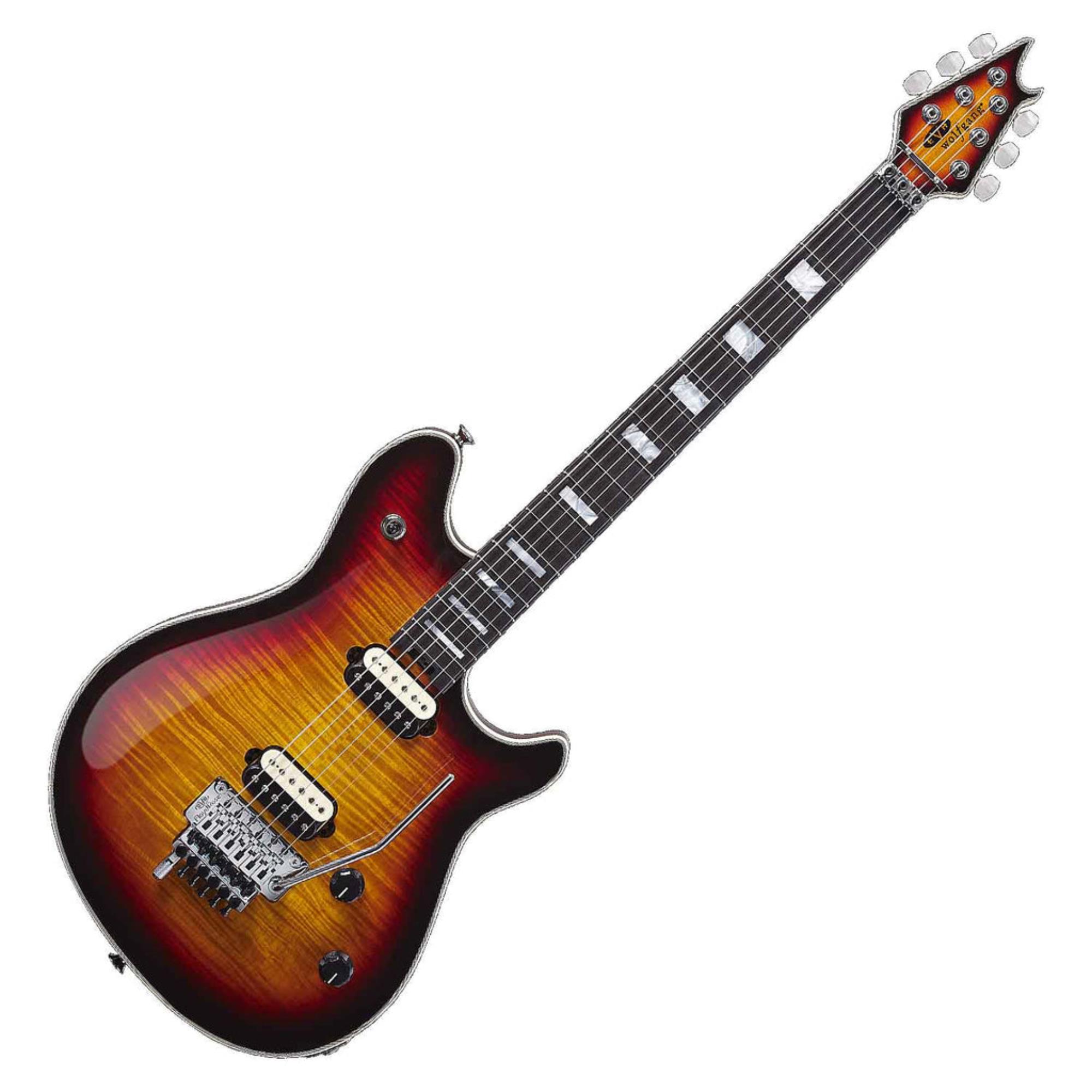 Evh Wolfgang Usa, Ebony Fingerboard, 5a Flame Top, 3-tone Burst