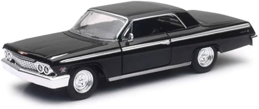 Amazon.com: 1962 Chevy Impala SS Negro 1/24 Diecast Model Car por
