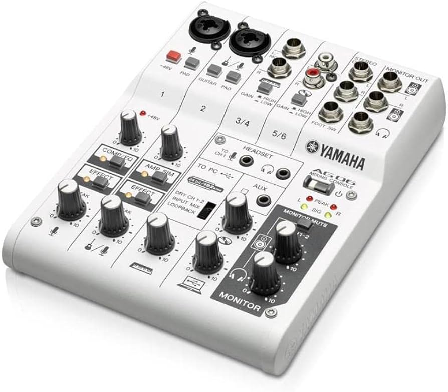 Amazon.co.jp: Yamaha AG06 Web Casting Mixer (Yamaha) : Musical