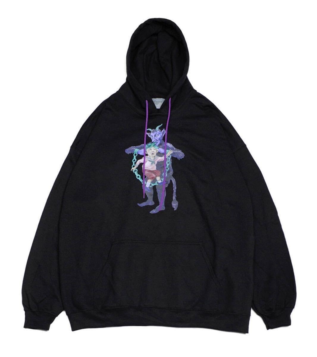 Amazon.co.jp: MADARANINGEN×MILKBOY DEVIL HOODIE BLACK 未開封 DIR