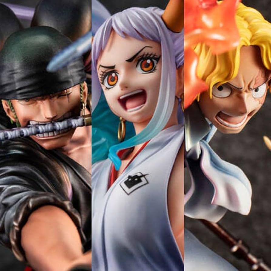 Amazon.co.jp: 3種類POP ワンピース フィギュア ヤマト ゾロ サボ 3点